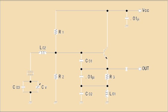 图10泛音频率的典型振荡电路