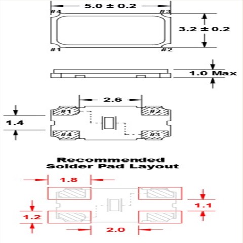 欧美FOX晶振,C5BS移动通信晶振,FC5BSCCEM25.0晶振