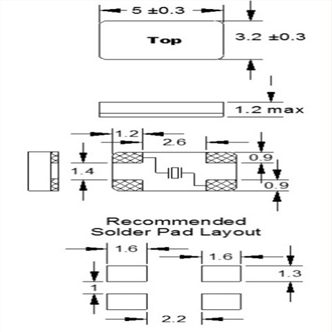 美国福克斯晶振,C5BQ石英晶体谐振器,FC5BQCCMC25.0晶振