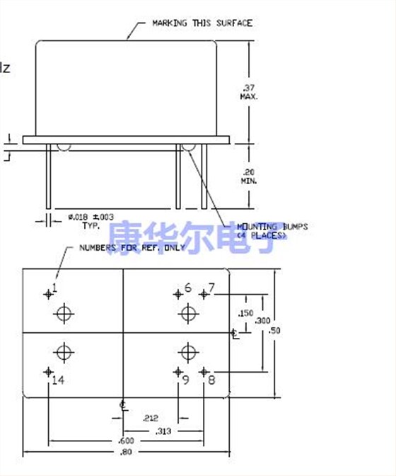 yh1300 20.32 x 12.70 OCXO