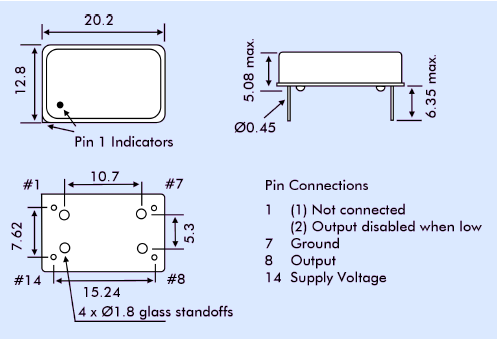 LPO14 20.2_12.8mm OSC 14pin